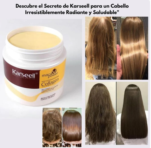 Tratamiento Capilar Karseell 2x1 - ¡Adiós frizz! ¡Cabello siempre suave e hidratado!
