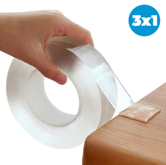 🔥 CINTA DOBLE FAZ ULTRA RESISTENTE LAVABLE Y REUTILIZABLE – PROMO 3X1 🔥